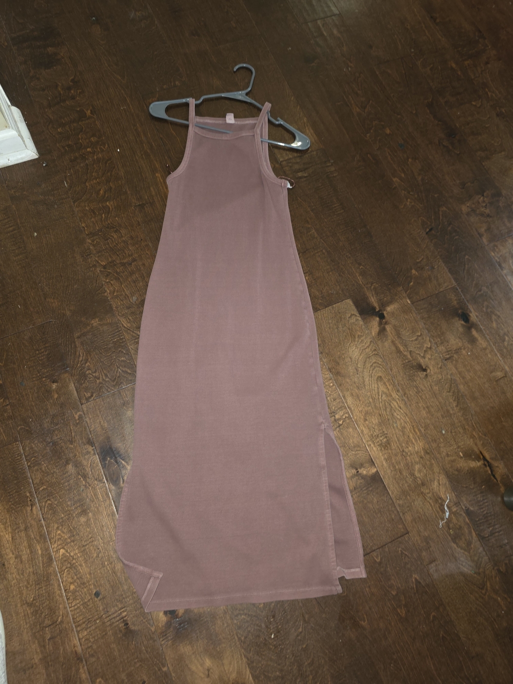 Women's Sleeveless Midi Dress in Mauve Pink